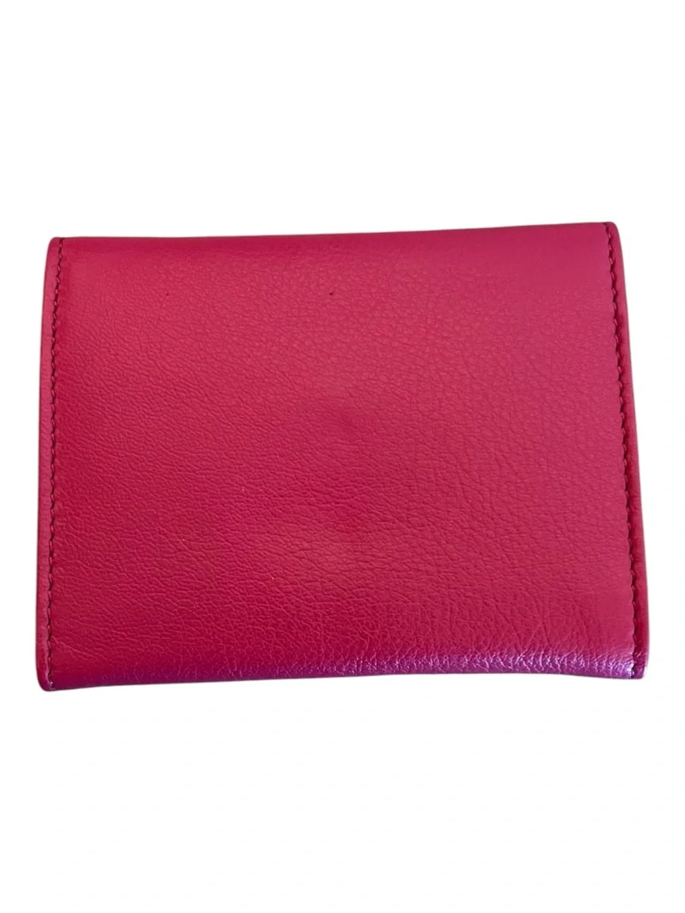Free People Lock It Up Leather Heart Turn Lock Wallet Pink